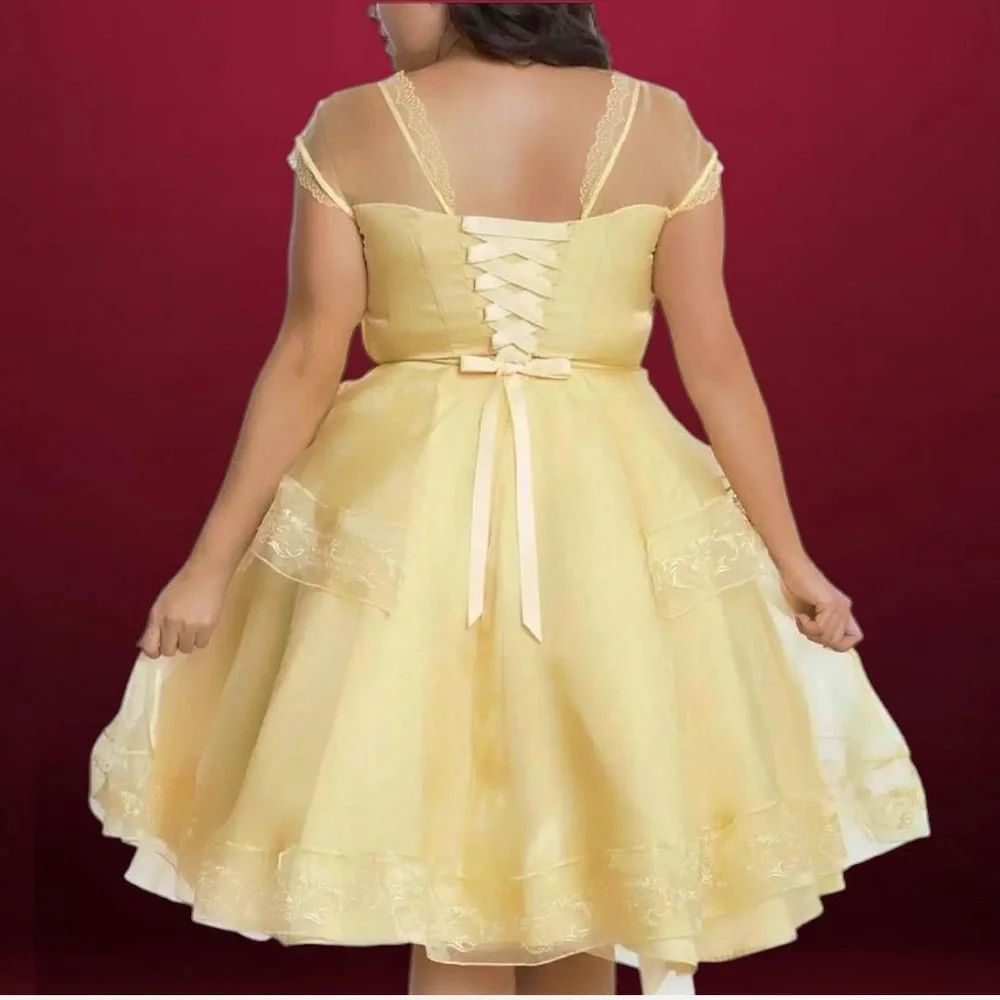 Elegant Yellow Belle Dress Disney Torrid Collection - Picture 4 of 4
